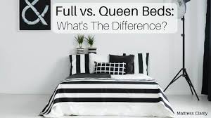 full vs queen bed size mattress