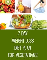7 Day Weight Loss Diet Plan For Vegetarians Health Fitness