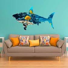 C Reef Great White Shark Wall Decal