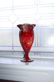 Large Vintage Imperial Glass Red Slag