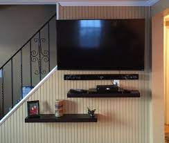 Larger Tv Floating Shelves Sound Bar