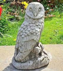 Stone Owl Garden Statue Owl Ornament
