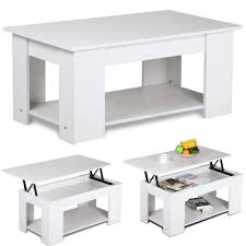 The entire top lifts up and forward creating a versatile work surface. Modern Lift Up Top Tea Coffee Table Hidden Storage Compartment Furniture White Nautical Coffee Tables Home Garden Worldenergy Ae