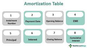 amortization table meaning exle