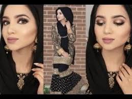 eid black and gold makeup tutorial