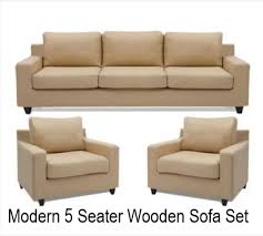 modern 5 seater wooden sofa set my