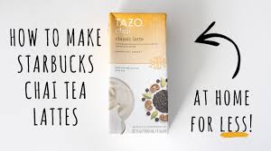 how to make starbucks chai tea lattes