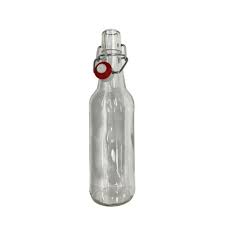 500ml Glass Swing Top Bottle Clear Box