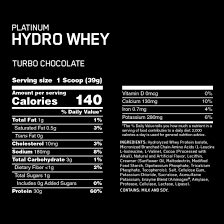 optimum nutrition platinum hydrowhey 3