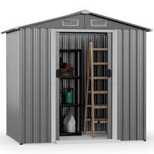 9 x 6 feet metal storage shed for