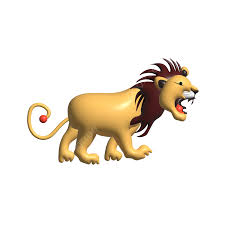 lion 3d caricature de lion png