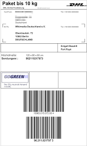 Heute bestellen & morgen etikettieren, liefert labelprime24 ihre gewünschten etiketten innerhalb von 24 stunden. Online Frankierung Dhl Wikipedia