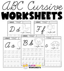 cursive worksheets superstar worksheets