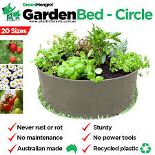 Garden Bed Recycled Plastic Circle Aus