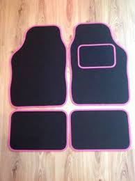 universal car floor mats black with