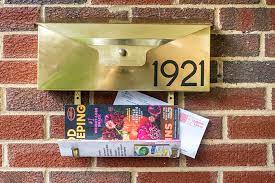Mid Century Wall Mounted Mailbox Makeover