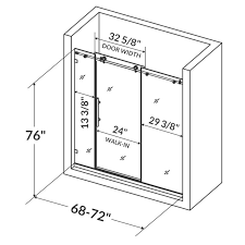 Single Sliding Frameless Shower Door