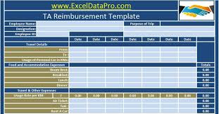 It's got a few tricky formulas to make calculating time easy. Download Employee Ta Reimbursement Excel Template Exceldatapro