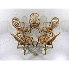 vintage rattan garden chairs 1960s