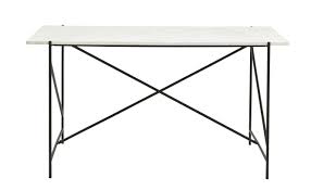 The desk ships flat to your door and minimal assembly is required. Nordal Dee Desk White Marble Living And Co