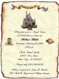 Qty 50 Cinderella Fairytale Ancient Castle Wedding Invitation Scroll