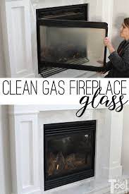 Clean Gas Fireplace Glass