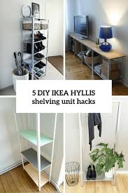 Creative diy shelving unit for living room. How To Hack Ikea Hyllis Shelving Unit 5 Diy Ideas Shelterness