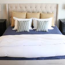 new white bedding and diy euro pillows