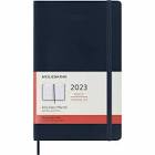 2023 Daily Planner, 12m, Large, Sapphire Blue, Hard Cover Moleskine