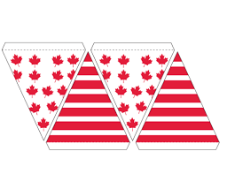 canadian flag banner bunting