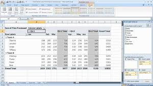 in excel 2007 pivottables excel 07