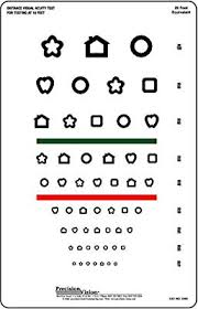 Kids Red And Green Stripe Eye Chart Test Buy Online At Best