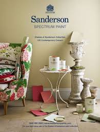 2012 Sanderson Paint Advert The Sanderson Design Studio Has