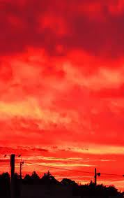 赤く染まる朝空 注目の空の写真 ウェザーニュース