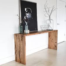 Reclaimed Wood Console Table Modern