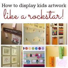 how to declutter display kids artwork