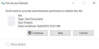 In order to gain full permission of the file or folder, you need to change the ownership of the file and gain full control of it. Always Need Permission To Move Delete Or Rename Folder Or File Windows 10 Super User