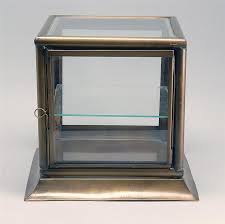 Small Tabletop Display Case In Copper