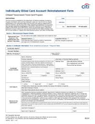 citibank reinstatement form fill out