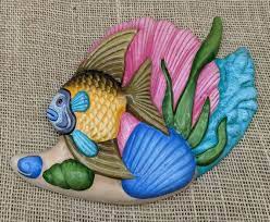 Tropical Fish Ceramic Wall Plaques