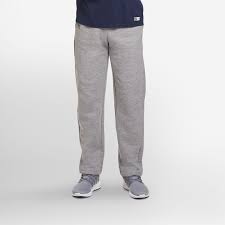 Mens Cotton Rich Open Bottom Sweatpants With Pockets