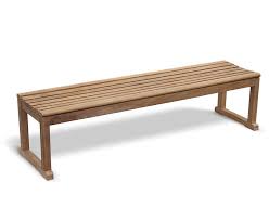westminster teak backless garden bench
