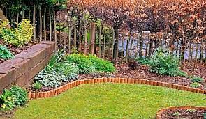 Maybe Wooden Edging Landscaping With