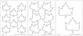 Leaves Printable Templates Coloring Pages Firstpalette Com