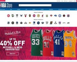 Image of NBA Store website