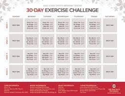 try our 30 day exercise challenge