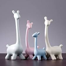 Amazon.com: MAYIAHO Ceramics Giraffe Statues for Home Decor Figurines  Sculptures Macaron Large Deer Center Table Living Room Set 4 Big Shelf  Accents Bookshelf Fireplace Items Christmas Reindeer Unique Gifts : Home & gambar png