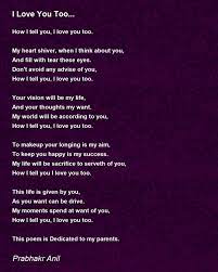 i love you too poem by prabhakr anil