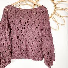 ravelry leaf sweater pattern by