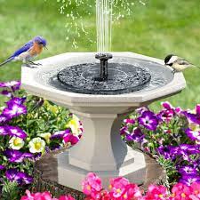 Bird Bath Fountain Solar Powered